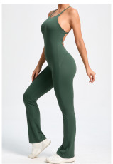 Adjustable Straps Backless Yoga Jumpsuit GQSA-53202