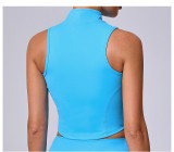Sleeveless Zipper Yoga Vest Coats GQSA-62040