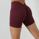 Solid Color V-shaped Spprt Shorts GQSA-V02