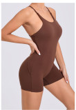 Sleeveless Backless Sport Romper GQSA-41720