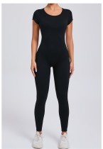 Backless Long Sleeve Yoga Jumpsuit GQSA-89071