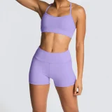 Adjustable Bra And Shorts Fitness Set GQSA-Q2031