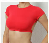 Sports Yoga Solid Fitness T-Shirt GQSA-71200