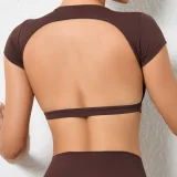 Sports Yoga Solid Fitness T-Shirt GQSA-71200