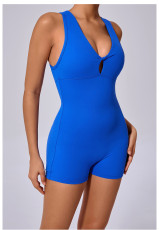 Sleeveless Solid Color Yoga Sport Romper GQSA-42016