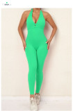 Backless Tie Up Sport Yoga Jumpsuit GQSA-2281