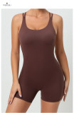 Sling Solid Color Sport Yoga Romper GQSA-71012
