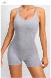 Solid Color Backless Yoga Sport Romper GQSA-71013
