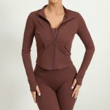 Long Sleeve Zipper Sport Coat GQSA-7521