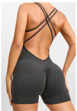 Solid Color Backless Yoga Sport Romper GQSA-71013