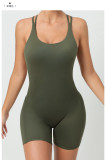 Sling Solid Color Sport Yoga Romper GQSA-71012