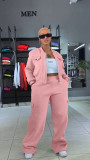 Fleece-Lined Hoodie+Multi-Pocket Pants Sportswear Set CM-9529