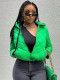 Long-Sleeve Solid-Color Hooded Cotton Jacket SH-391322