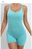 Solid Color Backless Yoga Sport Romper GQSA-71013