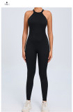 Solid Color Backless Sport Jumpsuit GQSA-YL096