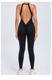 Solid Color Backless Sport Jumpsuit GQSA-YL096