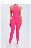 Solid Color Backless Sport Jumpsuit GQSA-YL096