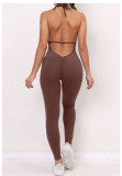 Backless Tie Up Sport Yoga Jumpsuit GQSA-2281