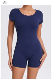 Short Sleeve Backless Fitness Sport Romper GQSA-52052