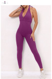 Backless Tie Up Sport Yoga Jumpsuit GQSA-2281