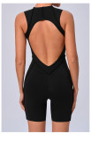 Sleeveless Patchwork Sport Fitness Romper GQSA-25100