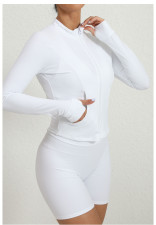 Long Sleeve Zipper Sport Coat GQSA-7521
