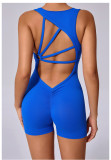 Sleeveless Solid Color Yoga Sport Romper GQSA-42016
