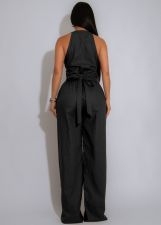 Solid Color Sling Sport Jumpsuit OSM-4486