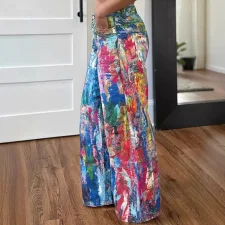 Print Casual Loose Straight Jeans GSMJ-8020