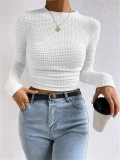 Solid Color O Neck Slim T Shirts GWTC-W0772