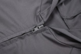 Letter Print Long Sleeve Hooded Pants Suit GSLF-K25S77547