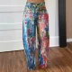 Print Casual Loose Straight Jeans GSMJ-8020