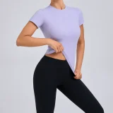 Solid Color Short Sleeve Sport T Shirts GQSA-QS808