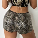 Sequin Leopard Print Shorts GYHF-51437PHD