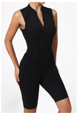 Sleeveless Solid Color Yoga Sport Romper GQSA-25700
