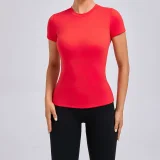 Solid Color Short Sleeve Sport T Shirts GQSA-QS808
