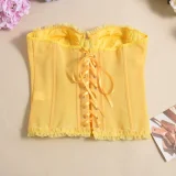 Lace Sexy Shapewear Wrap Chest Top GYHF-51462THD