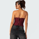 Lace Sexy Shapewear Wrap Chest Top GYHF-51462THD