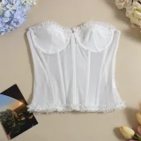 Lace Sexy Shapewear Wrap Chest Top GYHF-51462THD