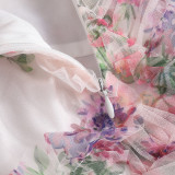 Sexy Backless Floral Print Sling Maxi Dress GYHF-41378DBG