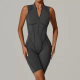 Sleeveless Solid Color Yoga Sport Romper GQSA-25700