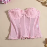 Lace Sexy Shapewear Wrap Chest Top GYHF-51462THD