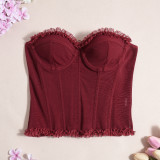 Lace Sexy Shapewear Wrap Chest Top GYHF-51462THD