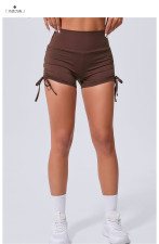Solid Color Drawstring Tie Up Sport Short GQSA-8188
