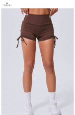 Solid Color Drawstring Tie Up Sport Short GQSA-8188