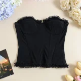 Lace Sexy Shapewear Wrap Chest Top GYHF-51462THD