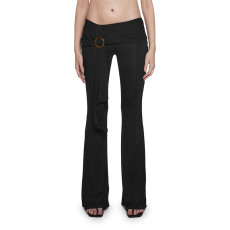 Solid Color Micro Flare Pants GDSF-Q25PT259