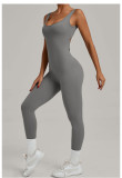 Sleeveless Solid Color Yoga Sport Jumpsuit GQSA-24606