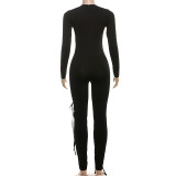 Hollow Out Bandage Skinny Jumpsuit DLSF-K25Q80633