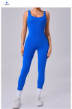 Sleeveless Solid Color Yoga Sport Jumpsuit GQSA-24606